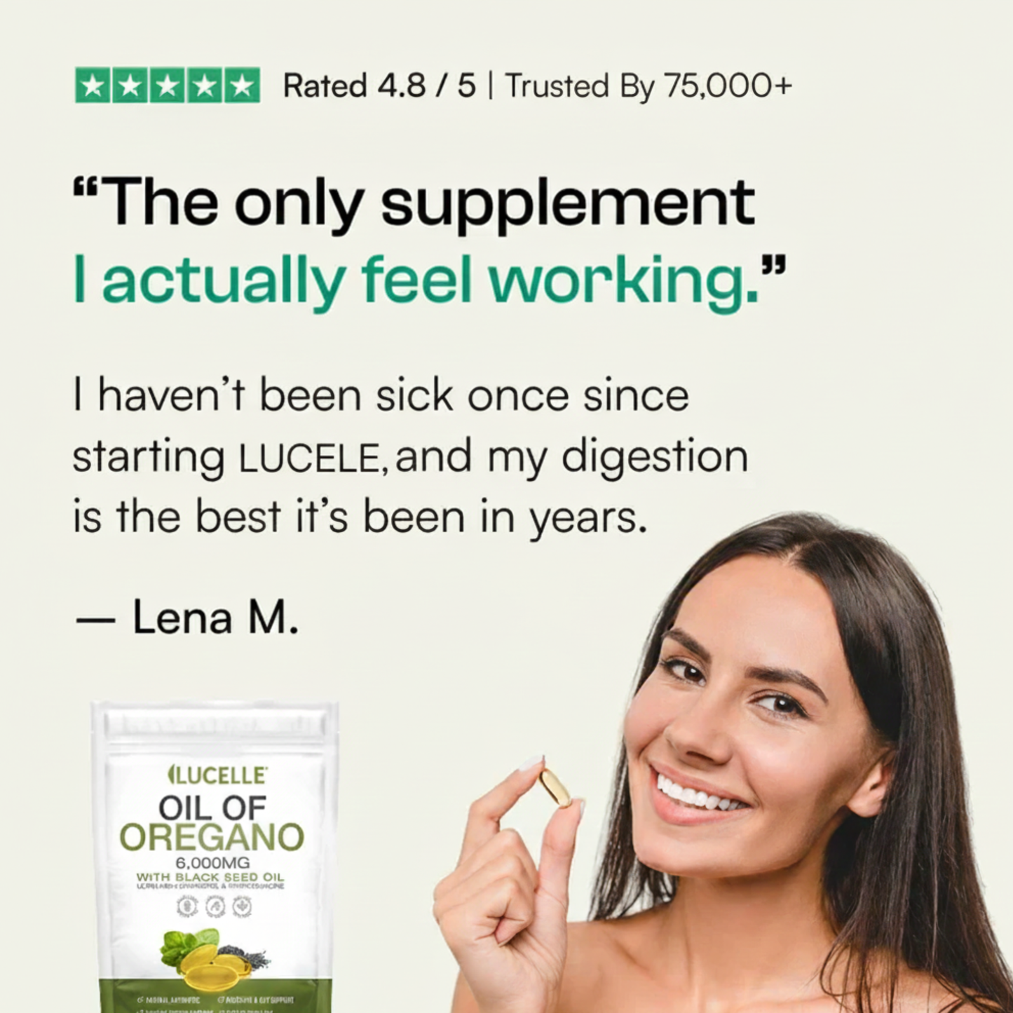 Lucelle™ Oregano & Black Seed Oil Softgels