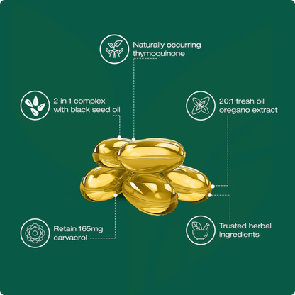 Lucelle™ Oregano & Black Seed Oil Softgels